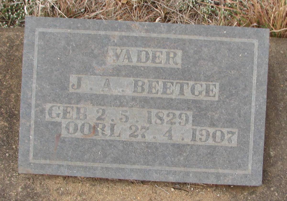 BEETGE J.A. 1829-1907