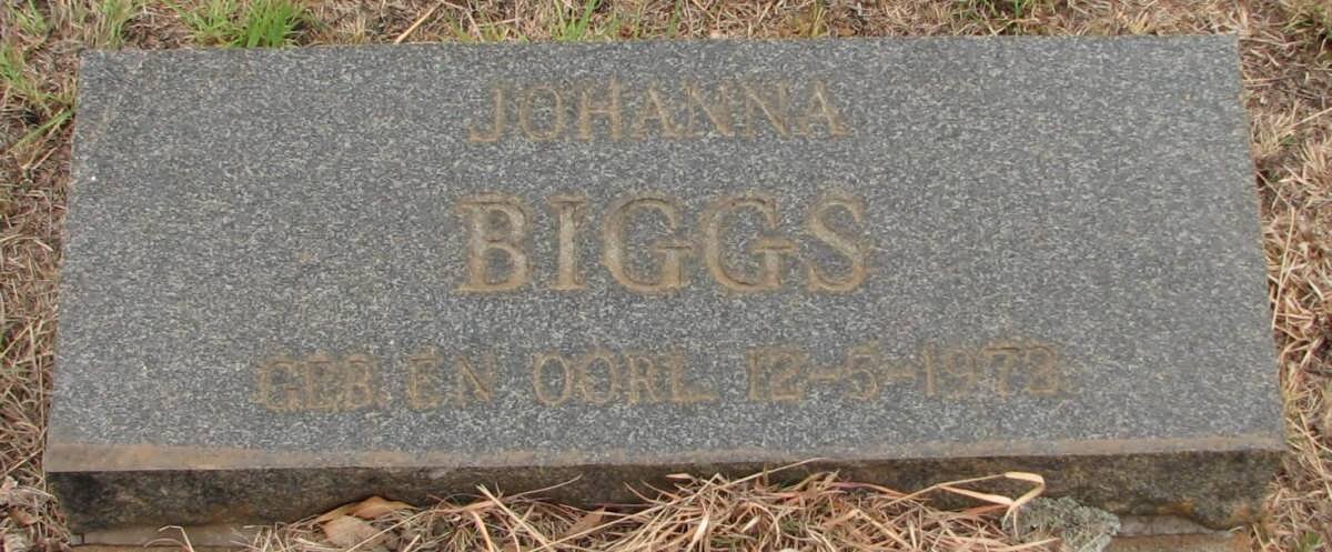 BIGGS Johanna 1972-1972