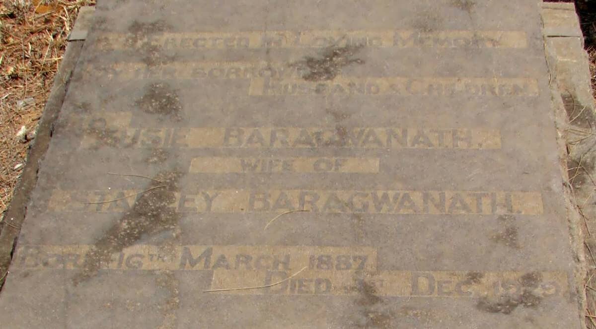 BARAGWANATH Susie 1887-1929