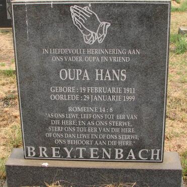 BREYTENBACH Hans 1911-1999