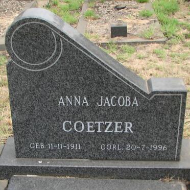 COETZER Anna Jacoba 1911-1996