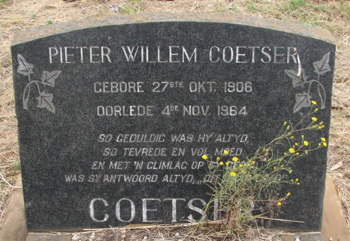 COETSER Pieter Willem 1906-1964