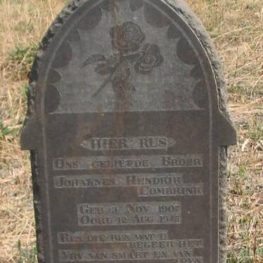 COMBRINK Johannes Hendrik 1907-1945