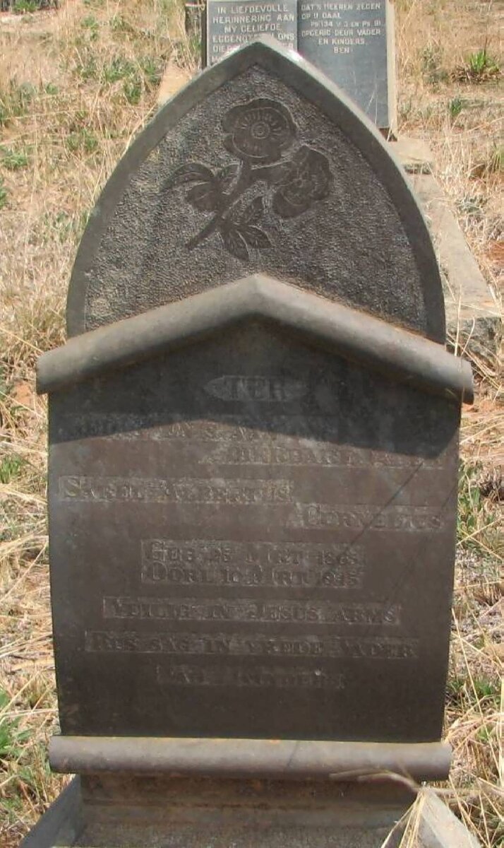 CORNELIUS Sarel Albertus 1865-1945