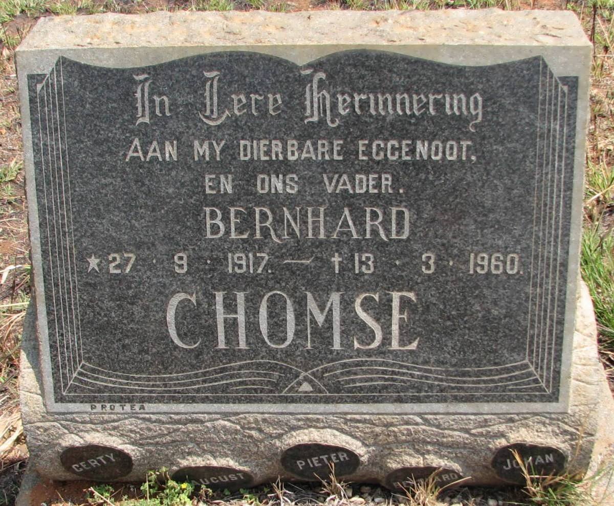 CHOMSE Bernhard 1917-1960