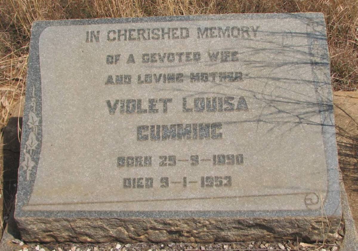 CUMMING Violet Louisa 1890-1953