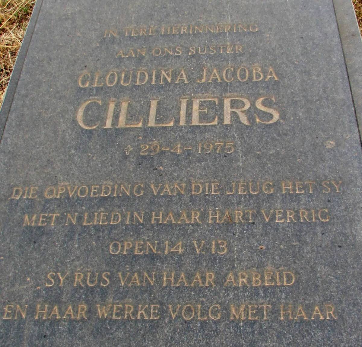 CILLIERS Glaudina Jacoba -1975