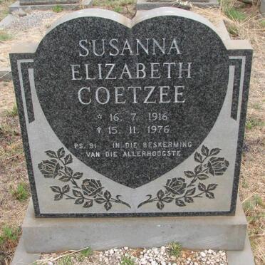 COETZEE Susanna Elizabeth 1916-1976