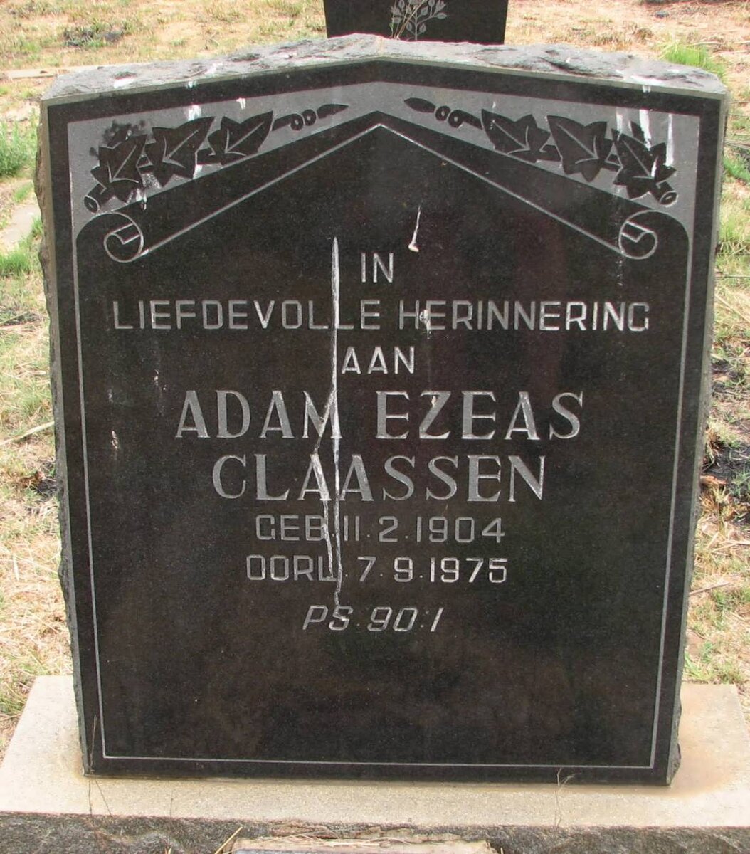 CLAASSEN Adam Ezeas 1904-1975