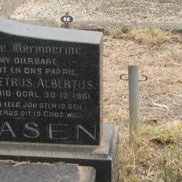 FAASEN Maartin Petrus Albertus 1910-1961 &amp; Josefina Johanna Jacoba STEYN 1910-1972