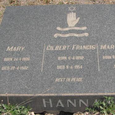 HANNAN Gilbert Francis 1892-1954 &amp; Mary Struan ROBERTSON 1899-1957 :: HANNAN Mary 1936-1942