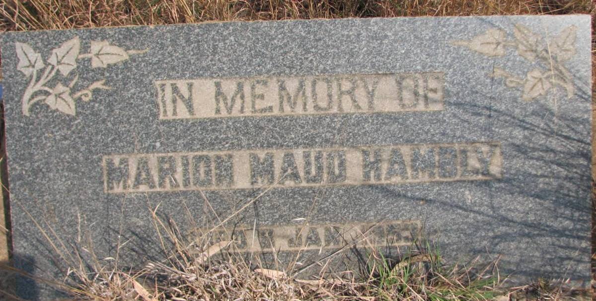 HAMBLY Marion Maud -1953