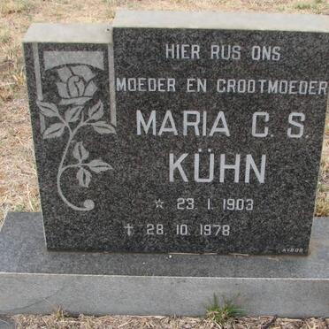 KUHN Maria C.S. 1903-1978