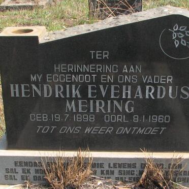 MEIRING Hendrik Evehardus 1898-1960