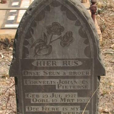 PIETERSE Cornelis Johannes 1927-1939