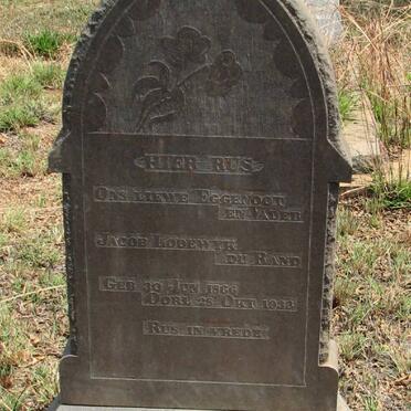 RAND Jacob Lodewyk, du 1866-1933