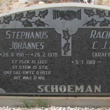 SCHOEMAN Stephanus Johannes 1911-1978 &amp; Rachel C.J.M. KRAFTT 1918-
