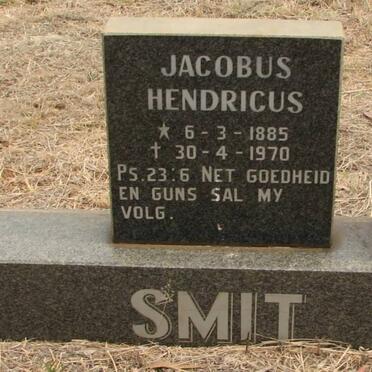 SMIT Jacobus Hendricus 1885-1970