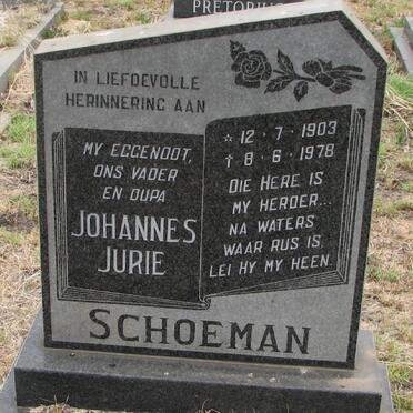 SCHOEMAN Johannes Jurie 1903-1978
