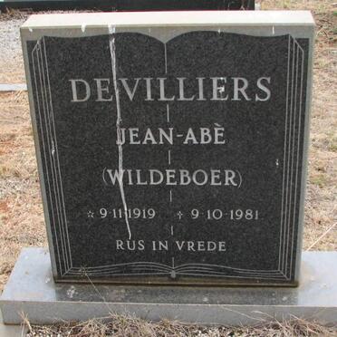 VILLIERS Jean-Abe, de 1919-1981