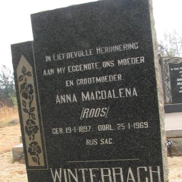 WINTERBACH Anna Magdalena nee ROOS 1897-1969