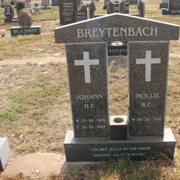 BREYTENBACH H.P. 1919-2004 &amp; R.C. 1928-