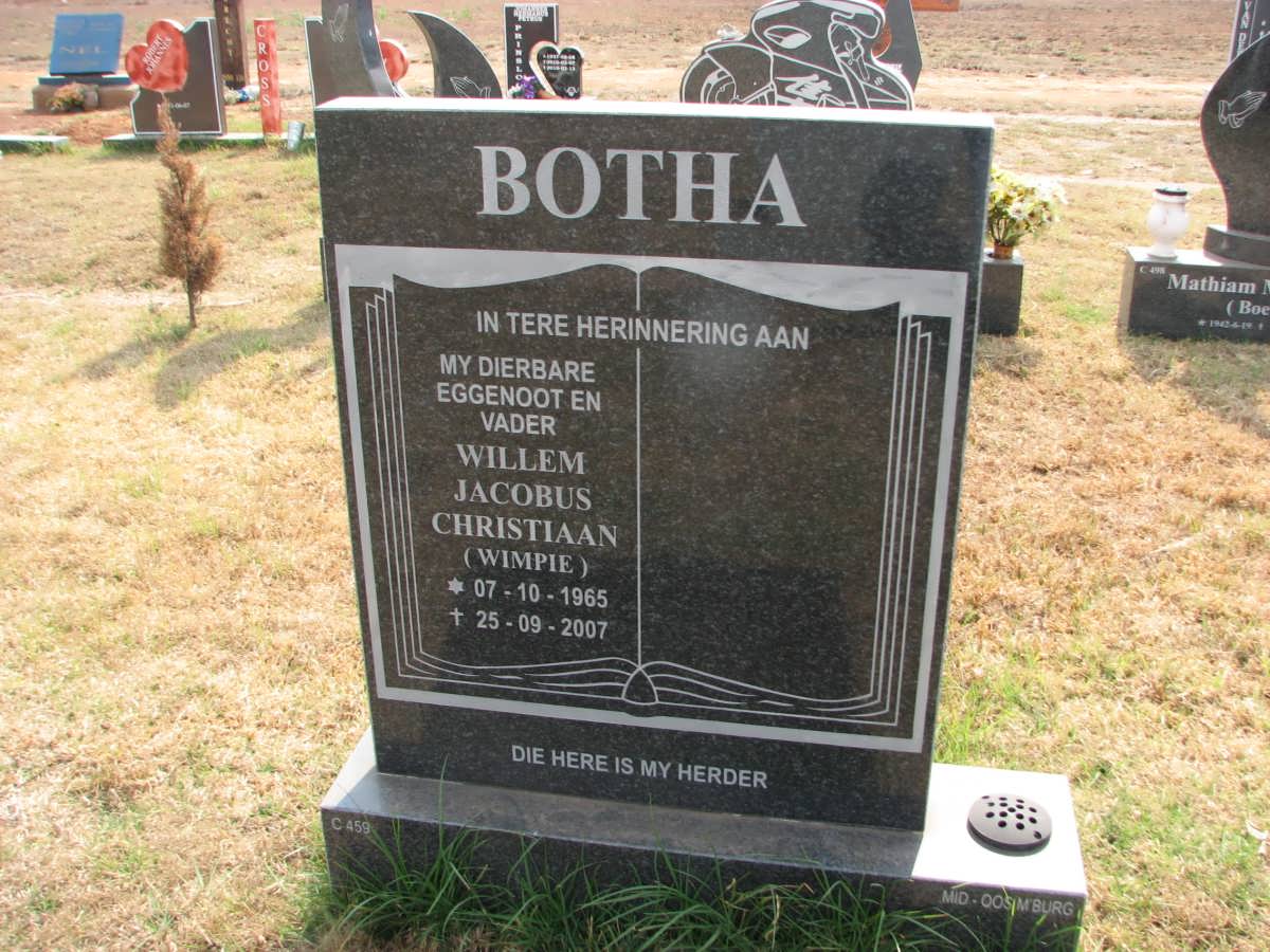 BOTHA Willem Jacobus Christiaan 1965-2007