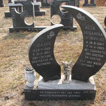 CROUS Alta Susanna nee SCHLEICH 1967-1993 :: CROUS Izaane 1989-1993