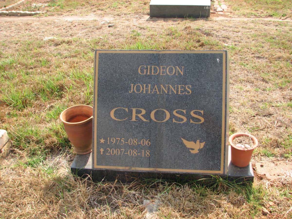 CROSS Gideon Johannes1975-2007