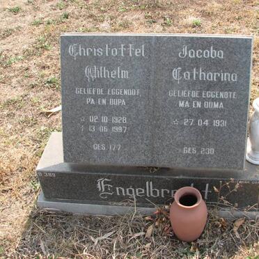 ENGELBRECHT Christoffel Wilhelm 1928-1997 &amp; Jacoba Catharina 1931-