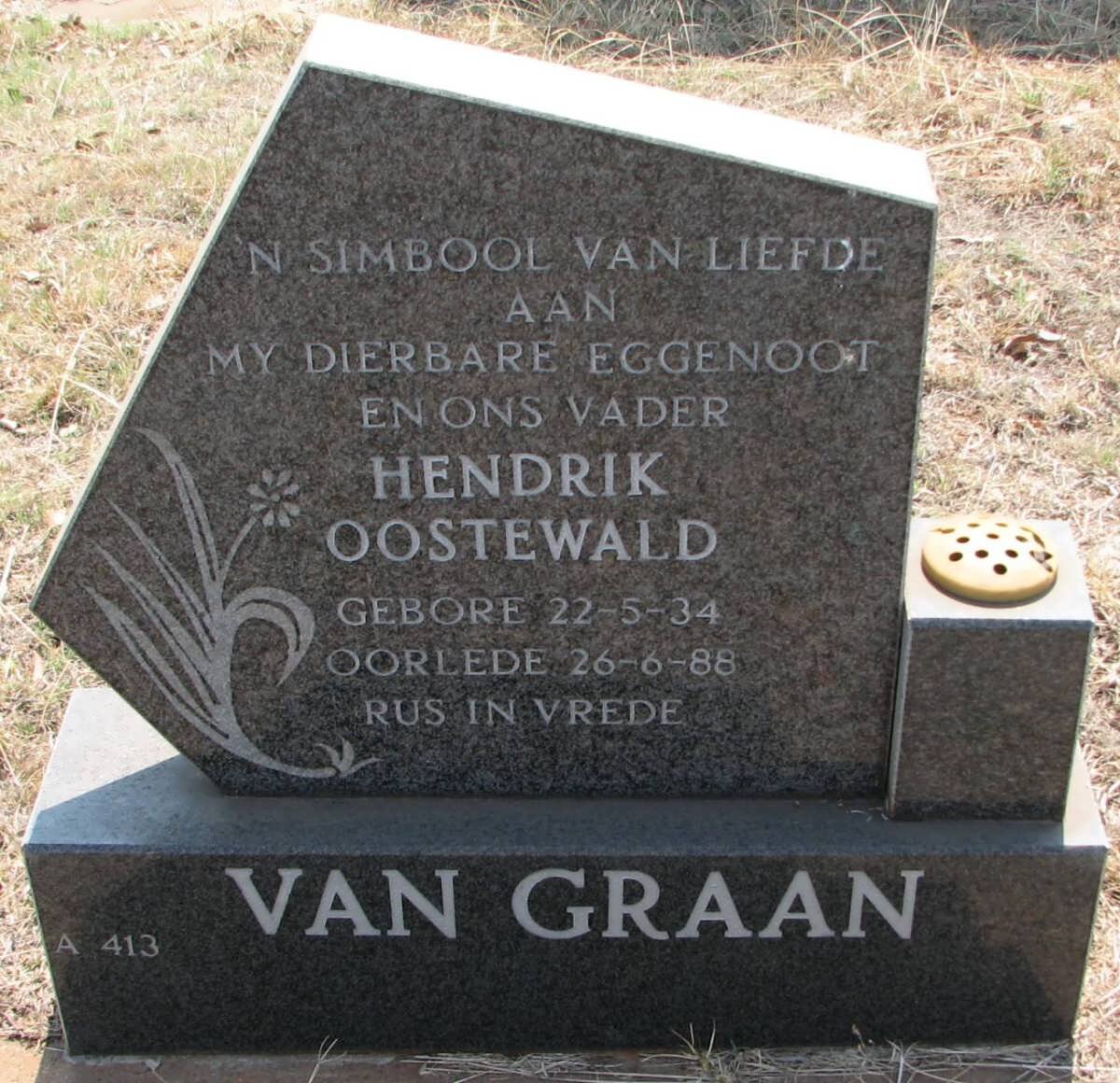 GRAAN Hendrik Oostewald, van 1934-1988
