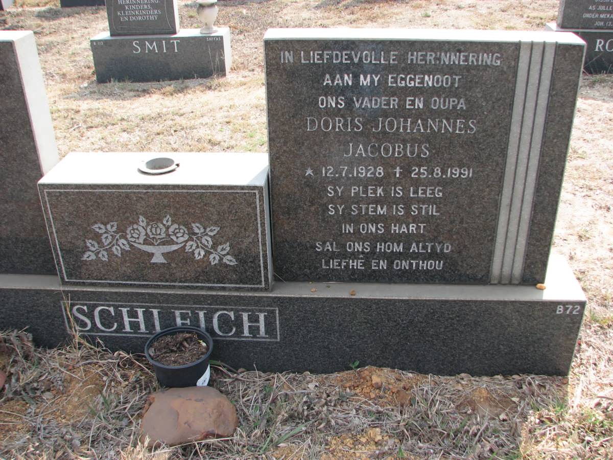 SCHLEICH Doris Johannes Jacobus 1928-1991