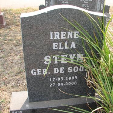 STEYN Irene Ella nee DE SOUZA 1909-2008