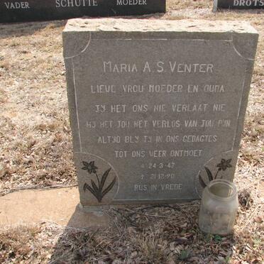 VENTER Maria A.S. 1947-1990