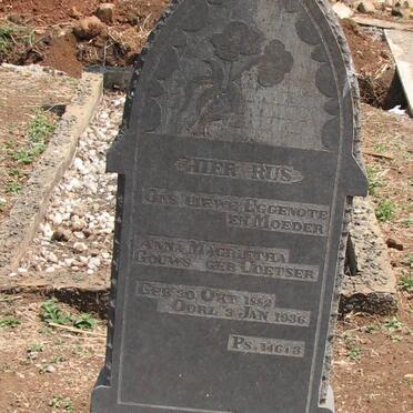 GOUWS Anna Magrietha nee COETSER 1882-1936