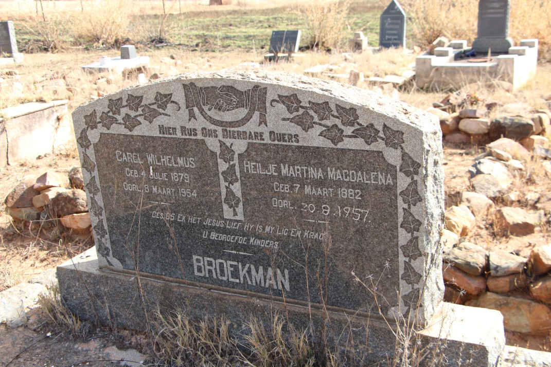 BROEKMAN Carel Wilhelmus 1879-1954 &amp; Heilje Martina Magdalena 1882-1957