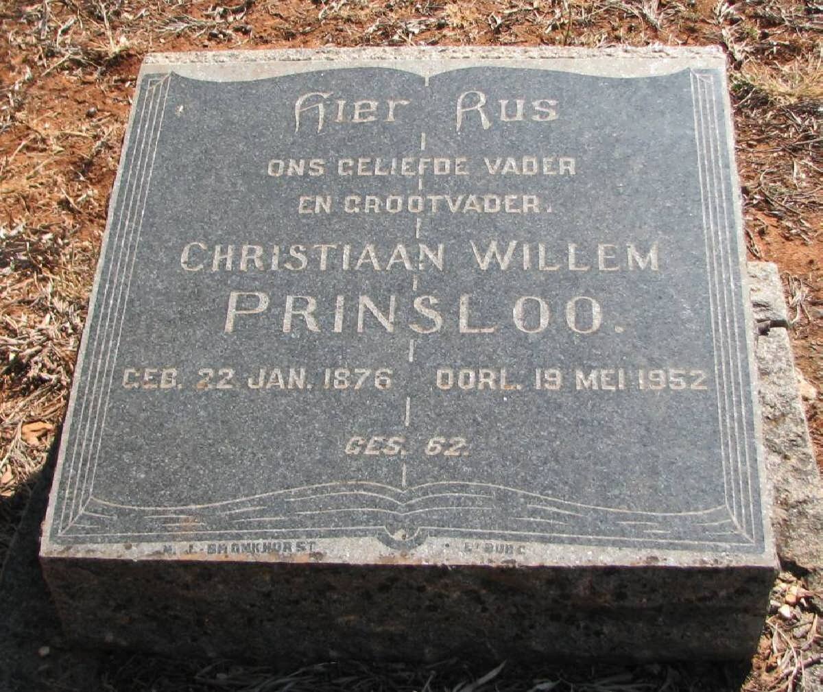 PRINSLOO Christiaan Willem 1876-1952