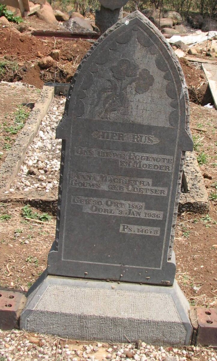 GOUWS Anna Maria nee COETSER 1882-1936