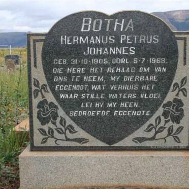 BOTHA Hermanus Petrus Johannes 1905-1968