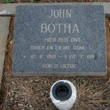 BOTHA John 1913-1983
