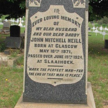 NEILL John Mitchell 1871-1924