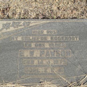 PAWSON E.W. 1879-1941