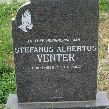 VENTER Stefanus Albertus 1939-2000