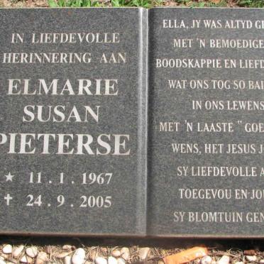 PIETERSE Elmarie Susan 1967-2005