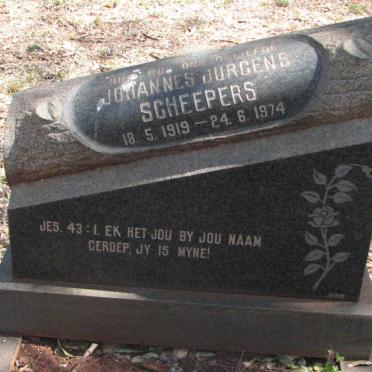 SCHEEPERS Johannes Jurgens 1919-1974