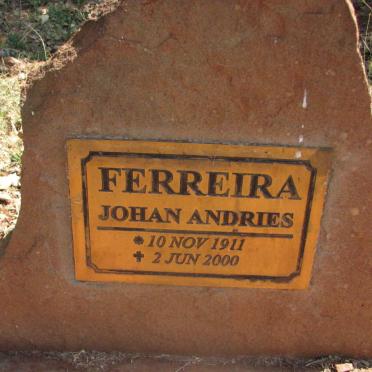 FERREIRA Johan Andries 1911-2000