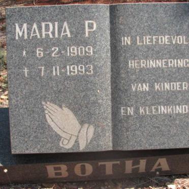 BOTHA  Maria P. 1909-1993