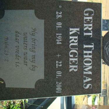 KRUGER Gert Thomas 1914-2001