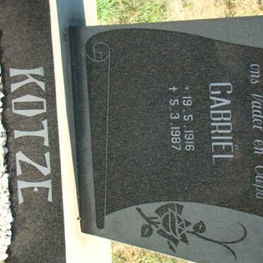 KOTZE Gabriel 1916-1987