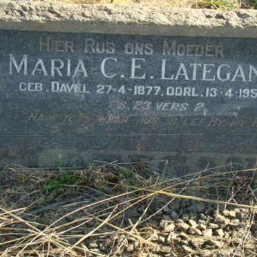 LATEGAN Maria C.E. nee DAVEL 1877-1958